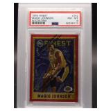 Magic Johnson 1995 Topps Finest w/coating PSA 8