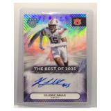 Keldric Faulk 2025 Bowman U Best auto