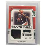 Ja'Marr Chase 2021 Contenders Rookie Ticket patch
