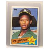 Rickey Henderson 1985 Topps All-Star