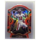 Tom Brady 2020 Select Concourse die-cut red