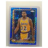 Magic Johnson 2025 Topps Chrome blue x-fractor...