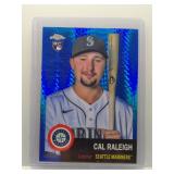 Cal Raleigh 2022 Topps Chrome Platinum Rookie blue