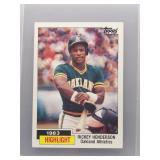 Rickey Henderson 1984 Topps Highlight