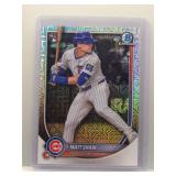 Matt Shaw 2025 Bowman Chrome Rookie mojo ref.