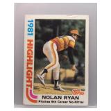Nolan Ryan 1982 Topps Highlight