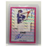 Tommy White 2020 Leaf Metal auto magenta wave...