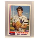 Dave Righetti 1982 Topps Rookie