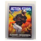Gunnar Henderson 2023 Topps Action Stars Rookie