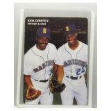 Ken Griffey Father & Son 1991 Mother's Cookies