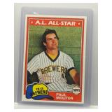 Paul Molitor 1981 Topps All-Star