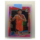 Amen Thomphson 2024 Optic Rookie pink hyper ref.