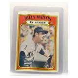 Billy Martin 1972 Topps In Action