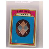 Babe Ruth Award 1972 Topps