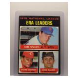 Tom Seaver 1971 Topps NL ERA Leaders