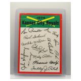 Kansas City Royals 1974 Topps Checklist