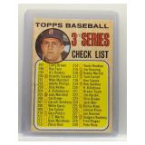Yastrzemski 1968 Topps 3rd Series Checklist