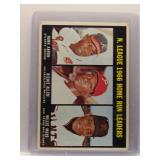 H. Aaron/R. Allen/W. Mays 1967 Topps NL HR Leaders