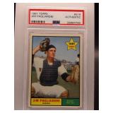 Jim Pagliaroni 1961 Topps rookie PSA Authentic