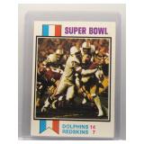 1973 Topps Super Bowl Dolphins vs. Redskins