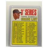 Willie Mays 1967 Topps 3rd Series Checklist