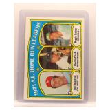Reggie Jackson 1972 Topps AL HR Leaders