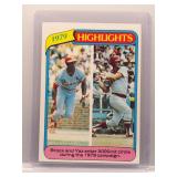 Lou Brock/Carl Yastrzemski 1980 Topps Highlights