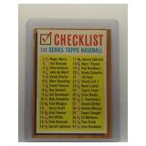 1962 Topps 1st Series Checklist