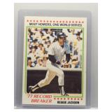 Reggie Jackson 1978 Topps Record Breaker
