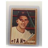 Mike McCormick 1962 Topps