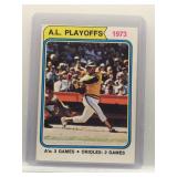 Reggie Jackson 1974 Topps AL Playoffs A's vs....