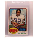 O.J. Simpson 1976 Topps all-pro