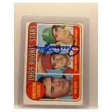 Rollie Fingers 1969 Topps AL Rookie Stars auto