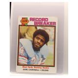 Earl Campbell 1979 Topps Record Breaker Rookie