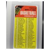 1970 Topps Checklist Unmarked