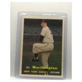 Al Worthington 1957 Topps