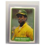 Rickey Henderson 1982 Fleer