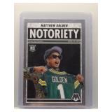 Matthew Golden 2025 Mosiac Notoriety Rookie