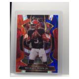 Michael Penix Jr 2025 Select Red Blue Shock Prizm