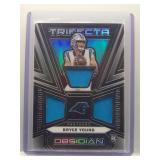 Bryce Young 2023 Obsidian Trifecta Rookie Patch...