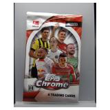 2023 Topps Chrome Soccer Sealed Hobby Pack