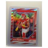 Isiah Pacheco 2024 Optic Red Stripe Prizm