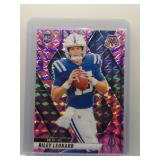 Riley Leonard 2025 Mosaic Pink Prizm Rookie