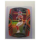 Patrick Mahomes 2020 Select Red Prizm Die-Cut