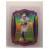 Justin Herbert 2020 Select Purple Die-Cut Rookie