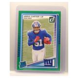 Abdul Carter 2025 Donruss Green Press Proof Rookie