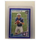 Riley Leonard 2025 Optic Blue Score Rookie