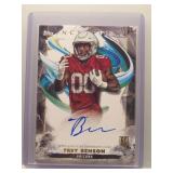 Trey Benson 2024 Inception Rookie Auto