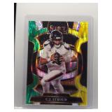CJ Stroud 2025 Select Green Yellow Shock Prizm