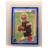 Shedeur Sanders 2025 Optic Blue Hyper Rookie